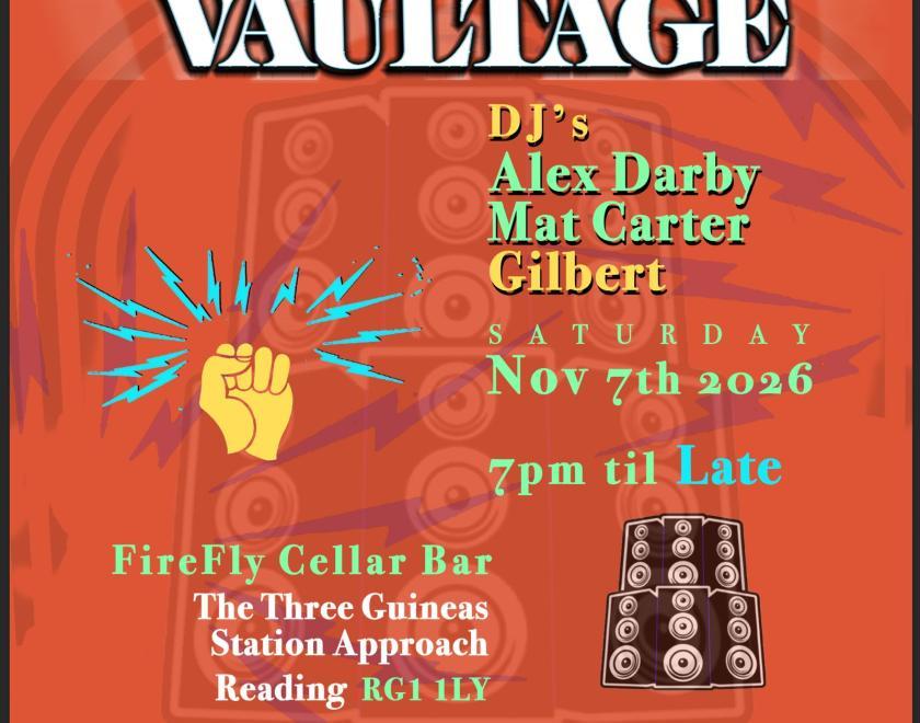 Vaultage logo and info about the event
