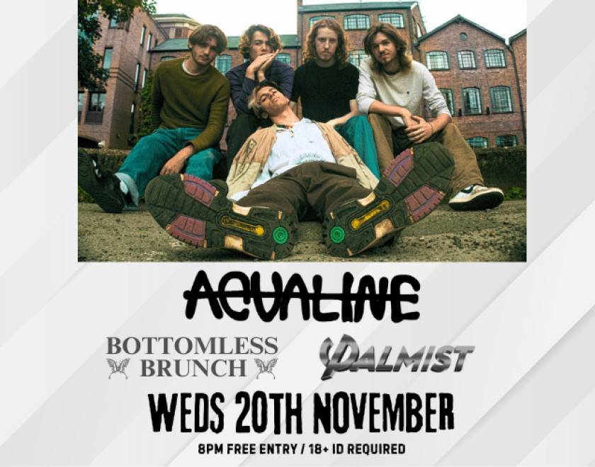 Aqualine's sound is often described as explosive yet melancholy alternative rock, drawing inspiration from a diverse range of genres such as shoegaze, grunge, hip-hop, and experimental ambience. (BabyStep magazine)  @BBrunchBand This dynamic trio have already made an impact on their local scene with their energetic performances. The band draw their inspiration from the diversely beautiful streets of London and offer an electrifying sound (produced by the highly acclaimed engineer Tim Greaves) that keeps you