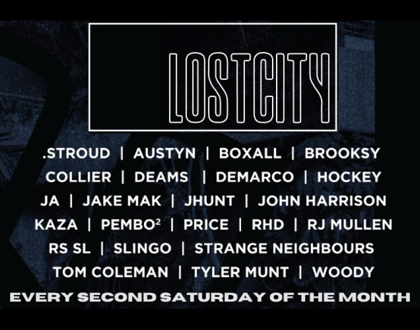 LOST CITY  Every Second Saturday of The Month  Turtle Bassment  FREE ENTRY // 18+ ID Required