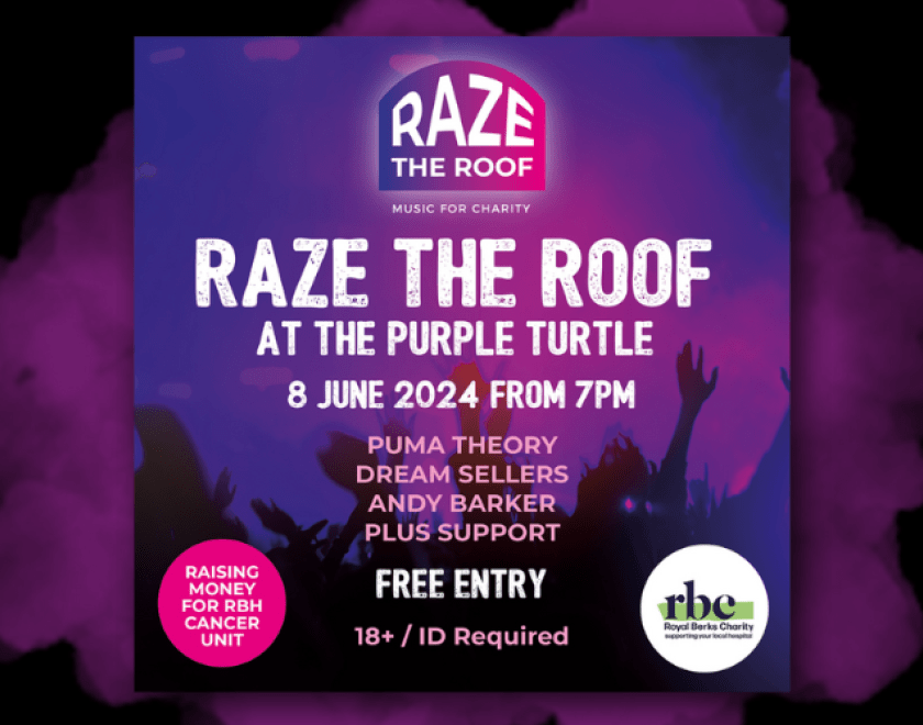 RAZE THE ROOF - Music For Charity  Raising money for The RBH Cancer Unit  Live Music From;      Puma Theory     Dream Sellers     Andy Barker     and more...  7pm Onwards - FREE ENTRY / 18+ ID Required  Goto the website for more information: www,razetheroof.com