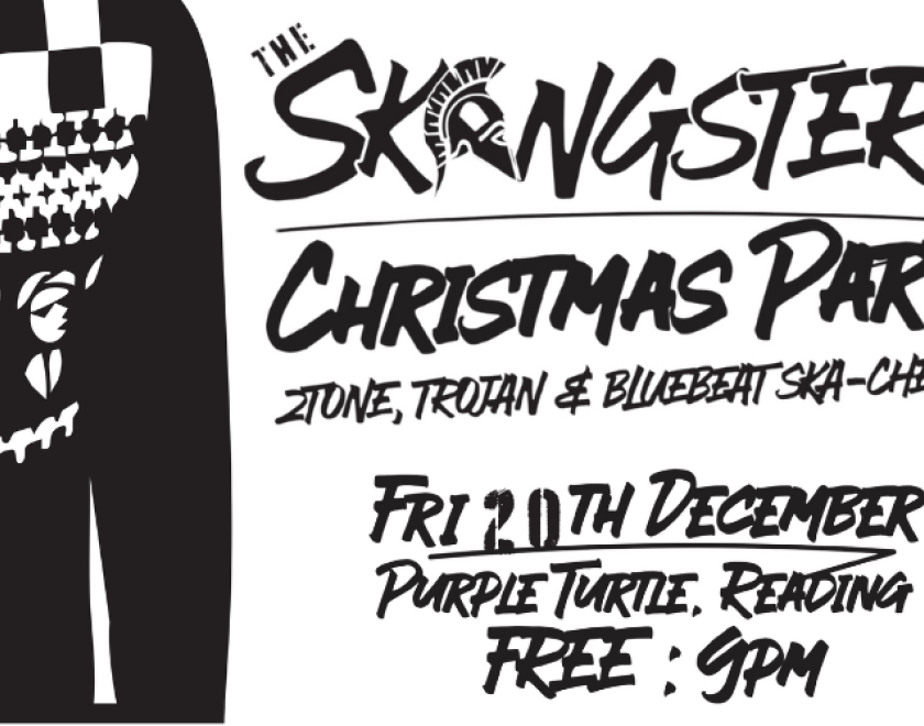 THE SKANGSTERS Christmas Party 2-Tone, Trojan, Bluebeat, Ska-chestra FRIDAY 20th December FREE ENTRY / 18+ ID Required #gotoagigthismonth #purpleturtlerocks #purpleturtlereading #skamusic #2tonemusic #whatsonreading #skangsters @theskangsters