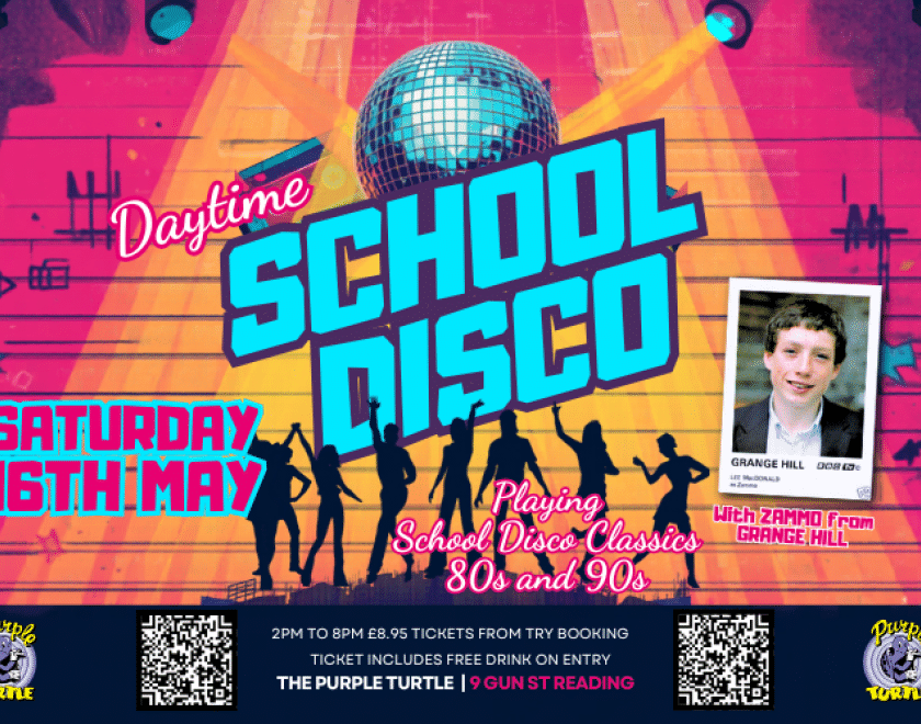 CLASS IS IN SESSION : ZAMMO’S BACK TO SCHOOL DISCO!  Dust off your blazers and tighten those ties! We’re heading back to the playground for the ultimate 80s & 90s throwback.  Joining us behind the decks is none other than Grange Hill legend Lee MacDonald (aka ZAMMO!). He’ll be spinning the biggest floor-fillers from the golden era of school discos.  Whether you were a high-flyer or a regular in detention, this is the reunion you actually want to attend.  FREE DRINK ON ENTRY WITH TICKET