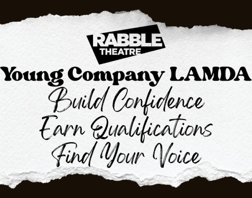 Graphic image - written words Young Company LAMDA