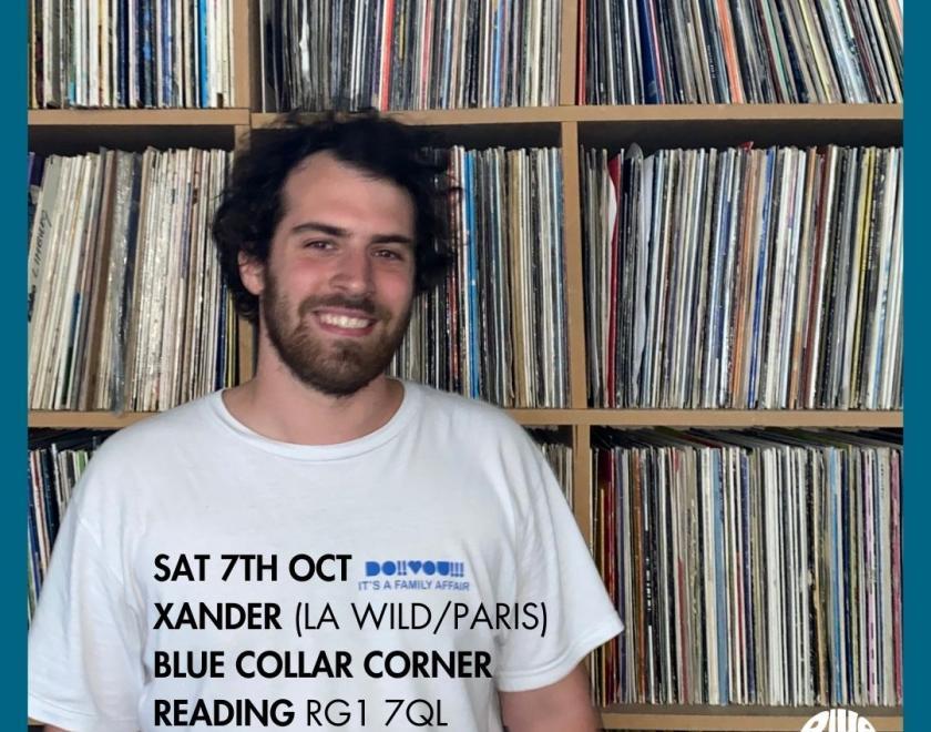 DJ Xander at Blue Collar Corner