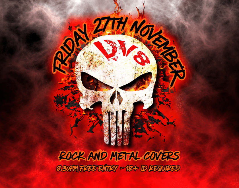 DV8  Rock and Metal Covers  FREE ENTRY // 18+ // ID Required