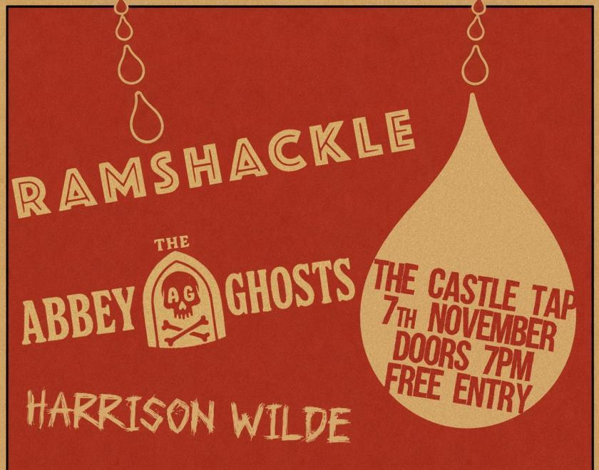 Folk punk night poster