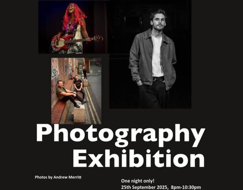 assorted photographs of musicians by Andrew Merritt