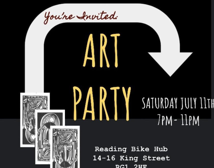 Art Party at Reading Bike Hub!