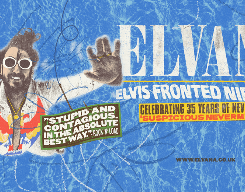 Elvis swimming underwater