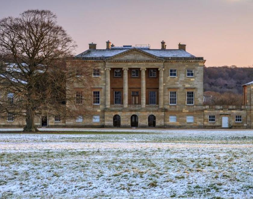 Basildon Park in the snow