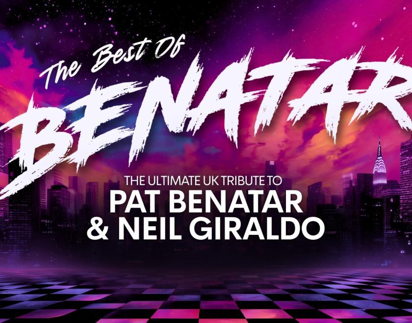 Best Of Benatar logo in a very 80s font