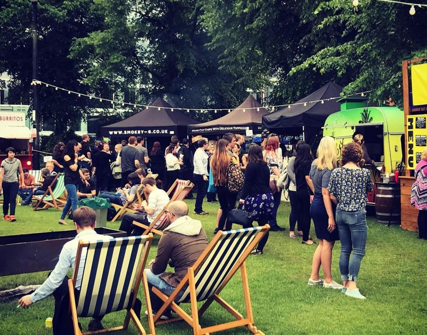 Blue Collar Street Food in Forbury Gardens