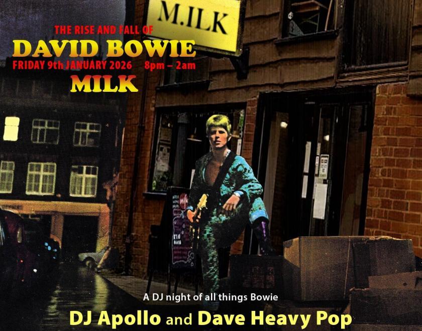 Milk DJ Bowie evening poster