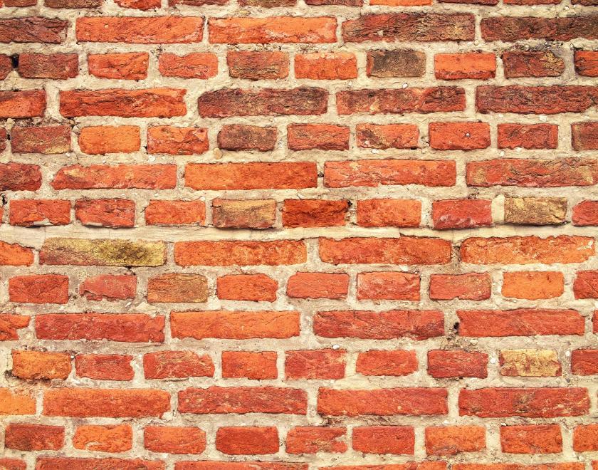 a wall of bricks