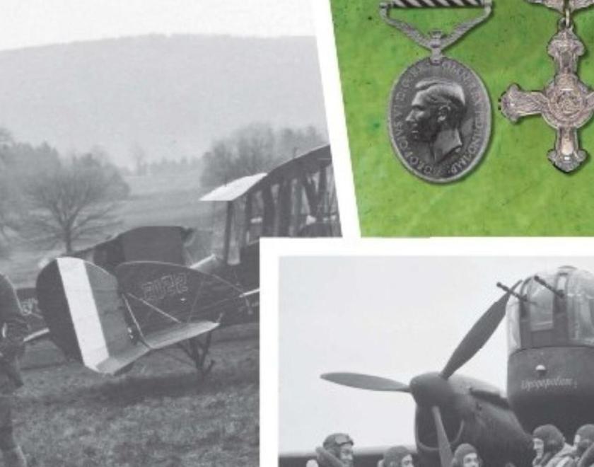 Montage of old war photos