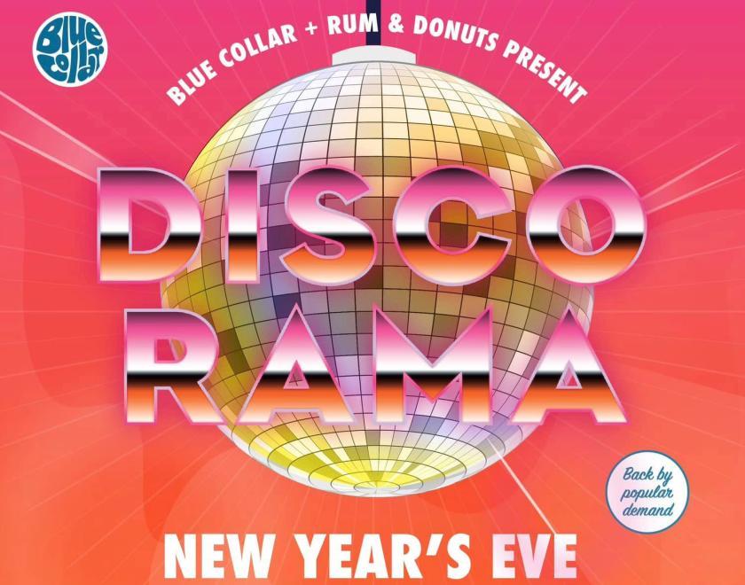 disco rama logo featuring a disco mirrorball