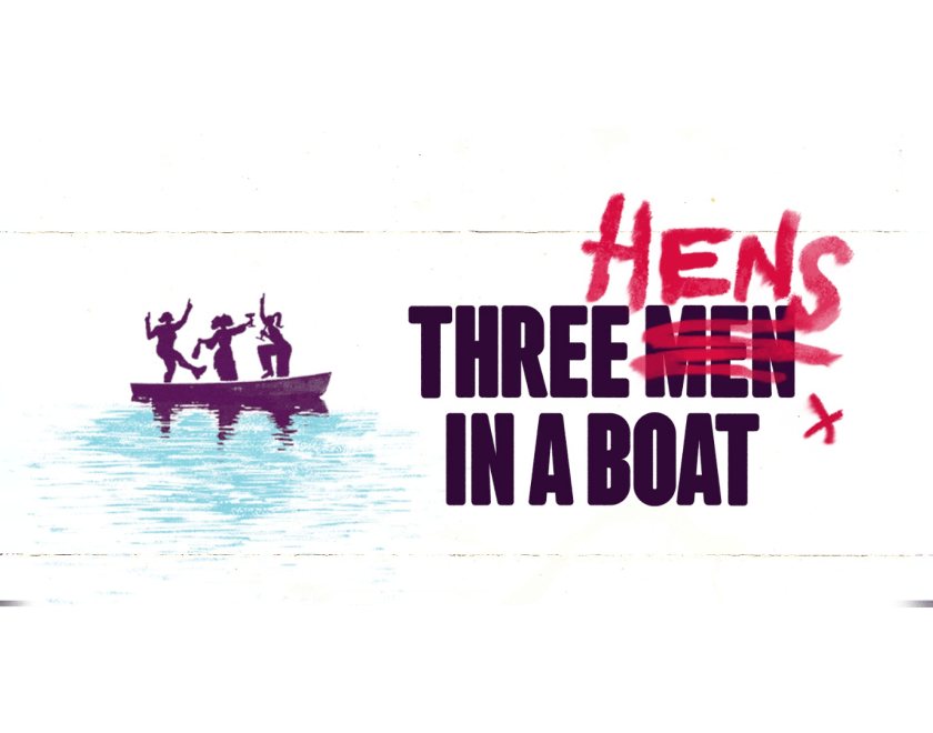 Three Hens In A Boat
