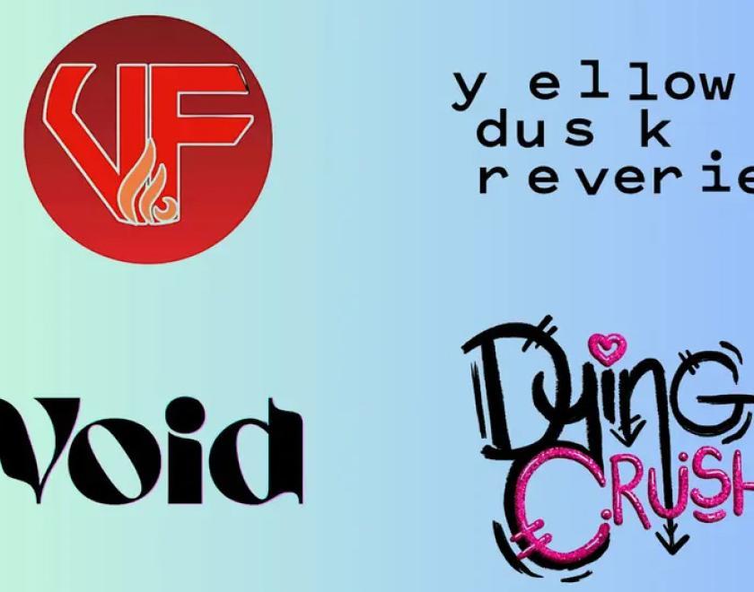 logos for the four bands performing