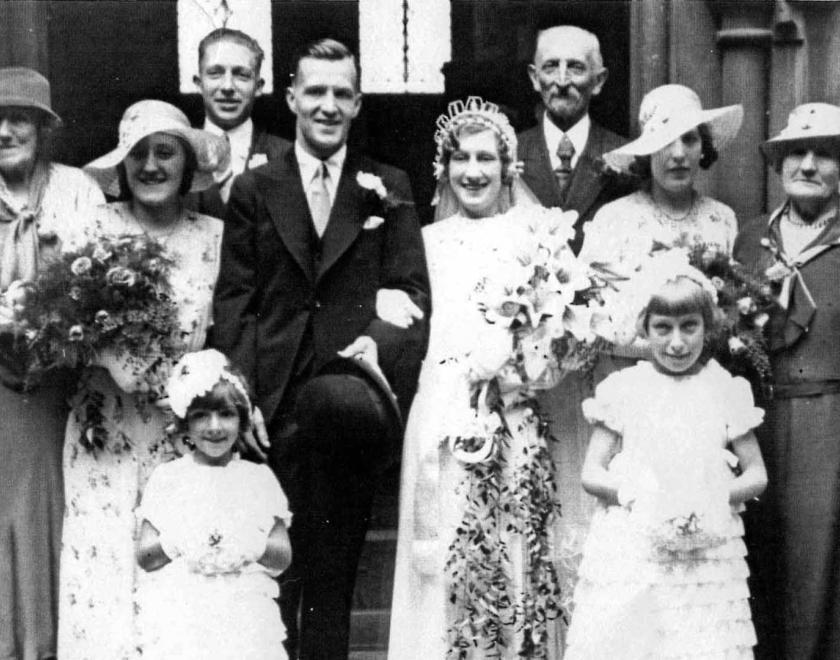1930s wedding