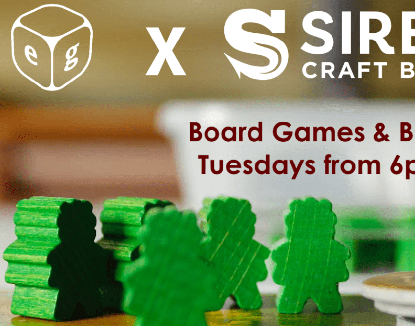 little game pieces with text advertising the event every tuesday 