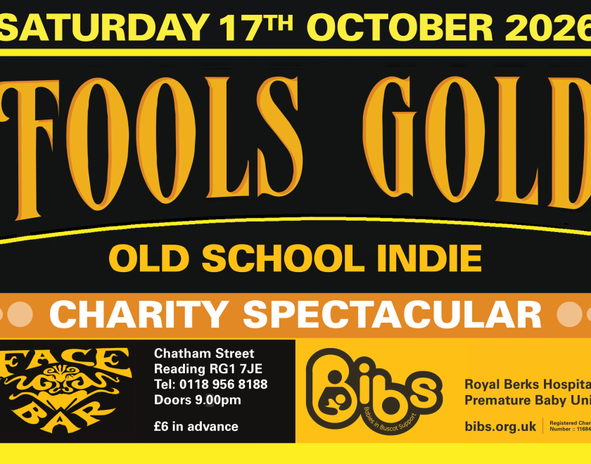 Fools Gold logo and info about the event