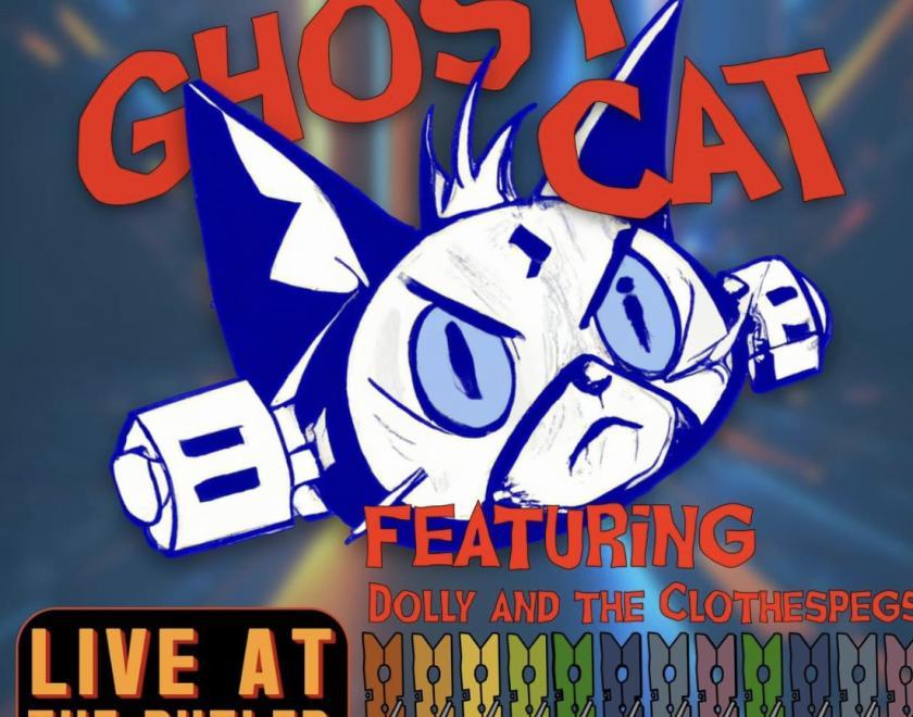 Ghost Cat w/Dolly & The ClothesPegs