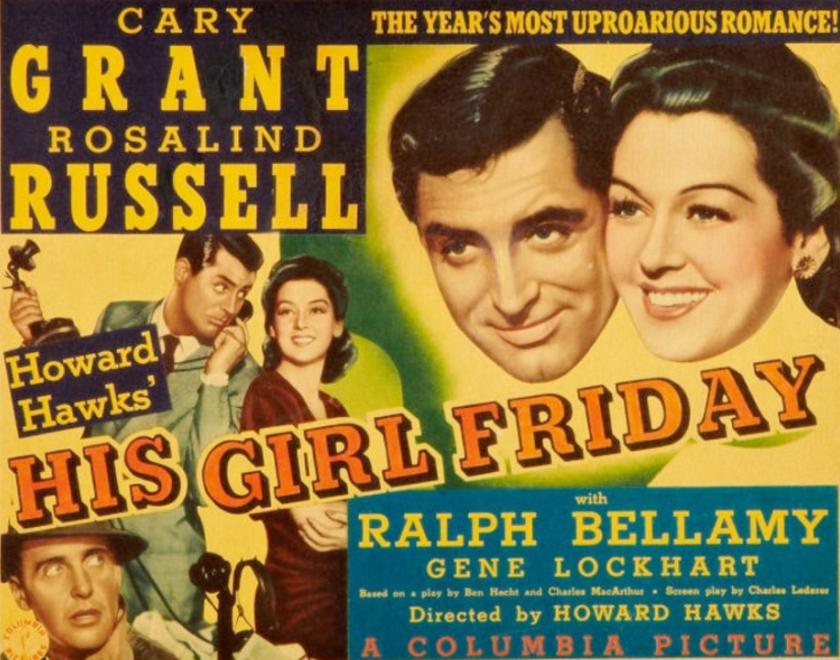 UK Quad poster for His Girl Friday