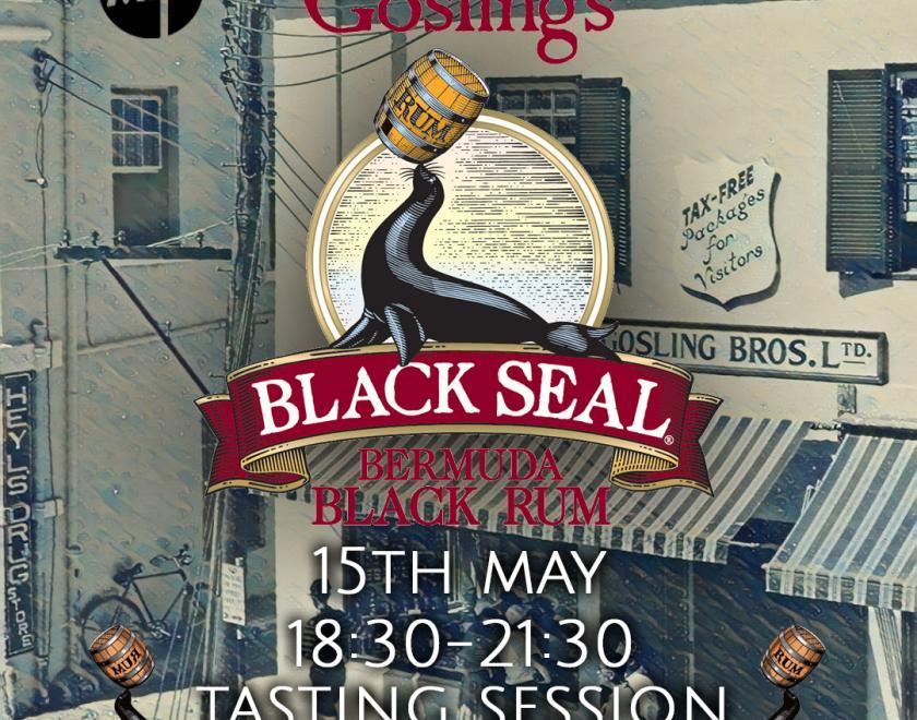 Goslings black seal rum night