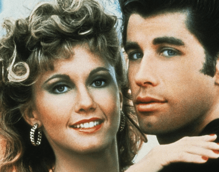 John Travolta and Olivia Newton-John in Grease