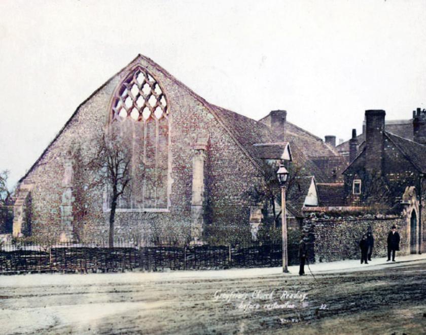 Greyfriars Church in the nineteenth century - in ruins