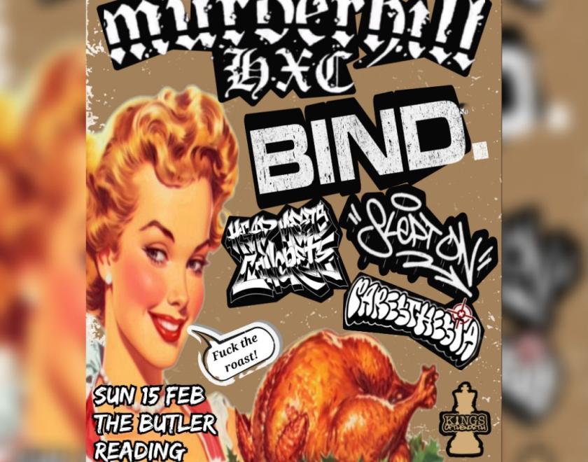 Poster with band logos