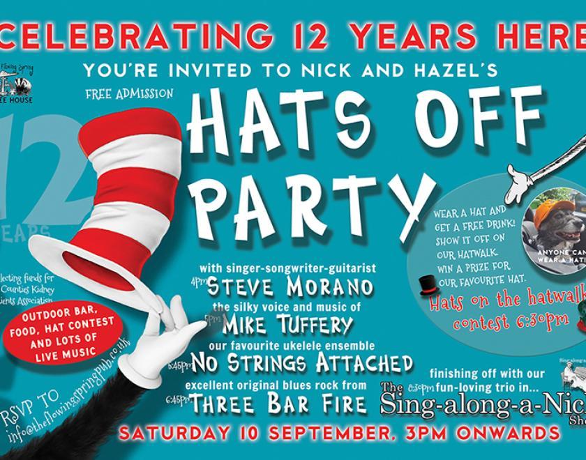 The Flowing Spring's Hats Off Party