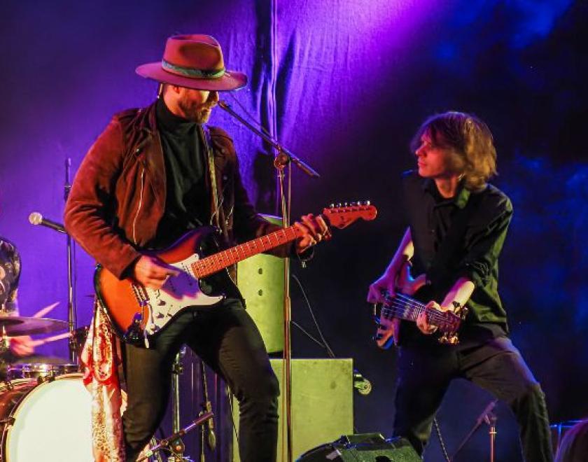 Blues band on stage