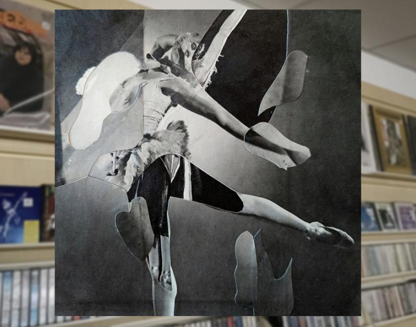 Abstract collage of a dancer