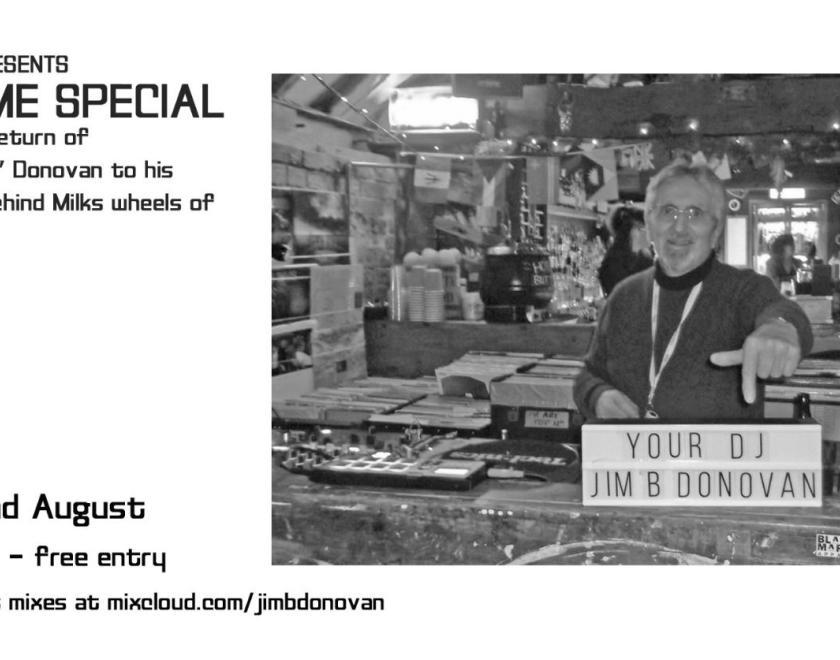 DJ Jim B Donovan behind the decks