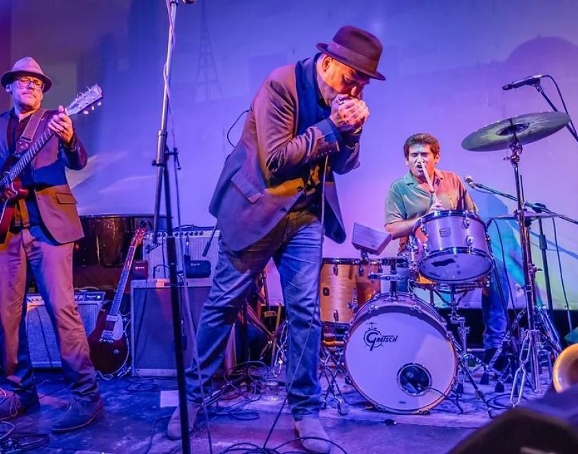Blues band Jimmy Regal and the Royals on stage