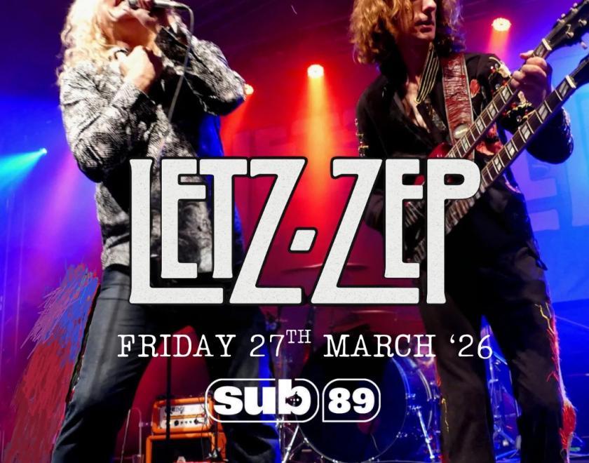 Image of :Led Zepellin tribute band Letz Zep on stage