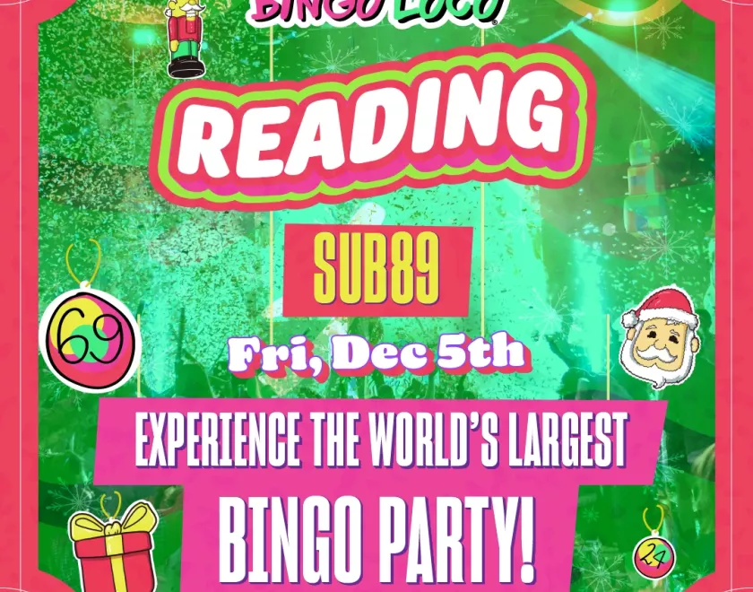 bingo loco reading Christmas logo