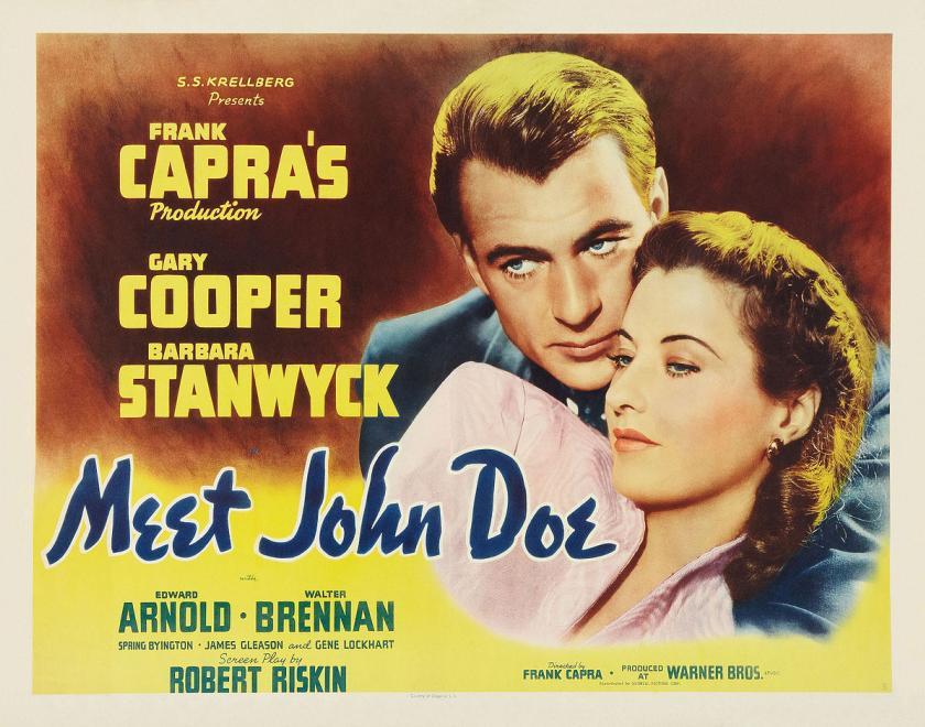 Poster for the film Meet John Doe