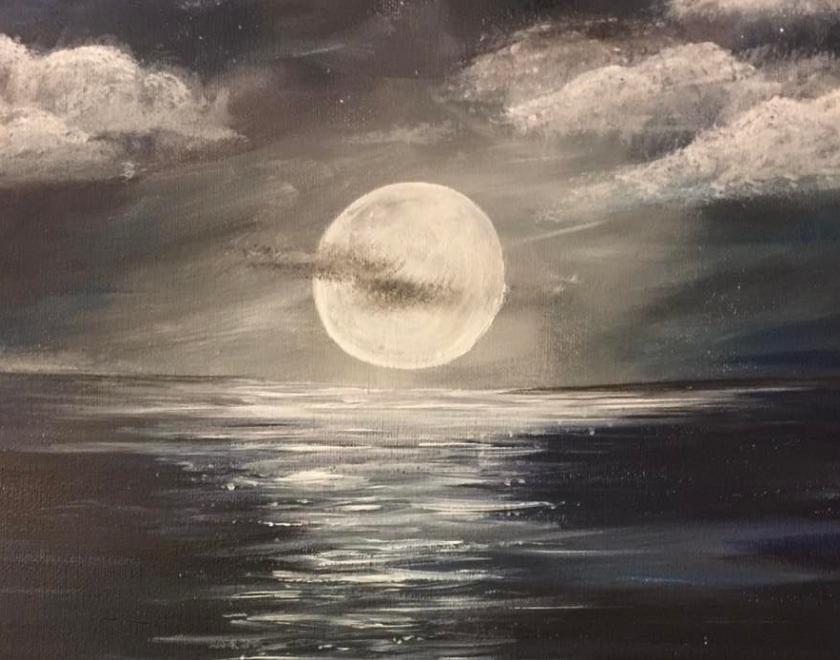 Moonlit Ocean painting