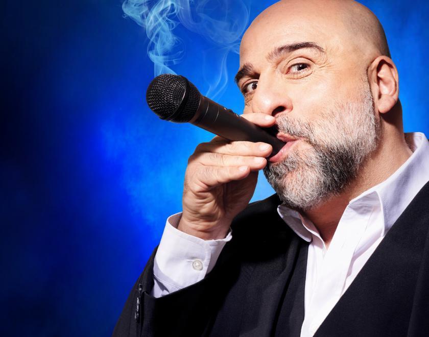 omid djalili at the hexagon 2 april 2022