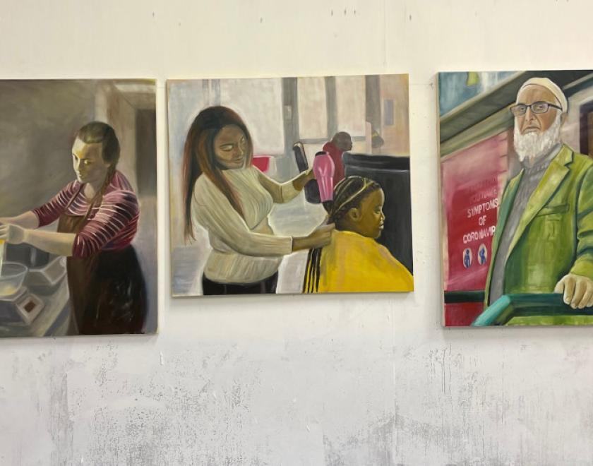 three paintings by Caroline Streatfield