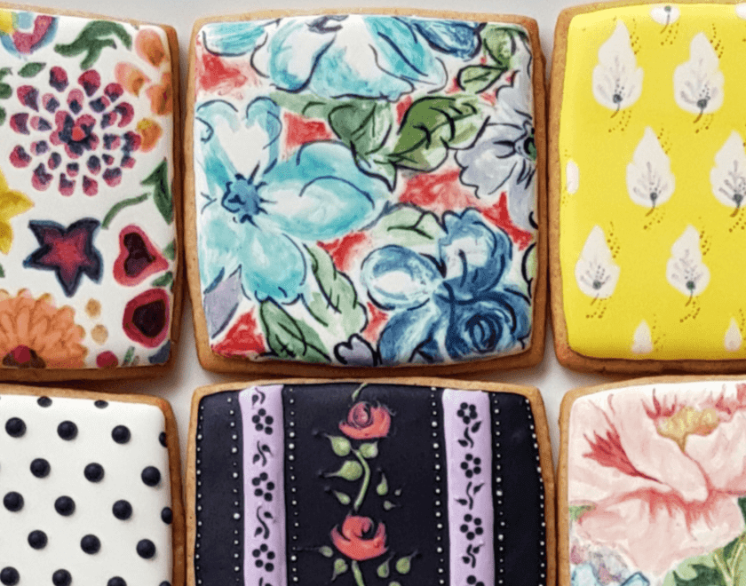 Painted biscuits