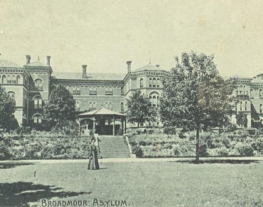 The womens' airing lawn at Broadmoor