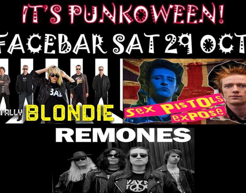 Punkoween - tribute festival with three of the classic punk bands Blondie, Sex Pistols and the Ramones