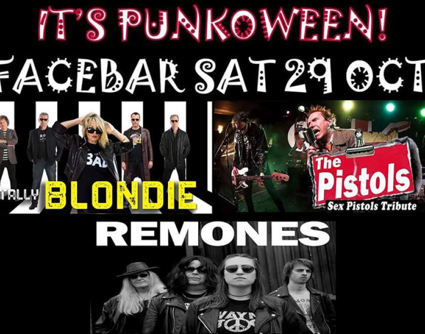 Punkoween - tribute festival with three of the classic punk bands Blondie, Sex Pistols and the Ramones
