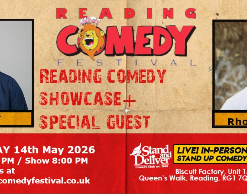 Reading comedy showcase banner 