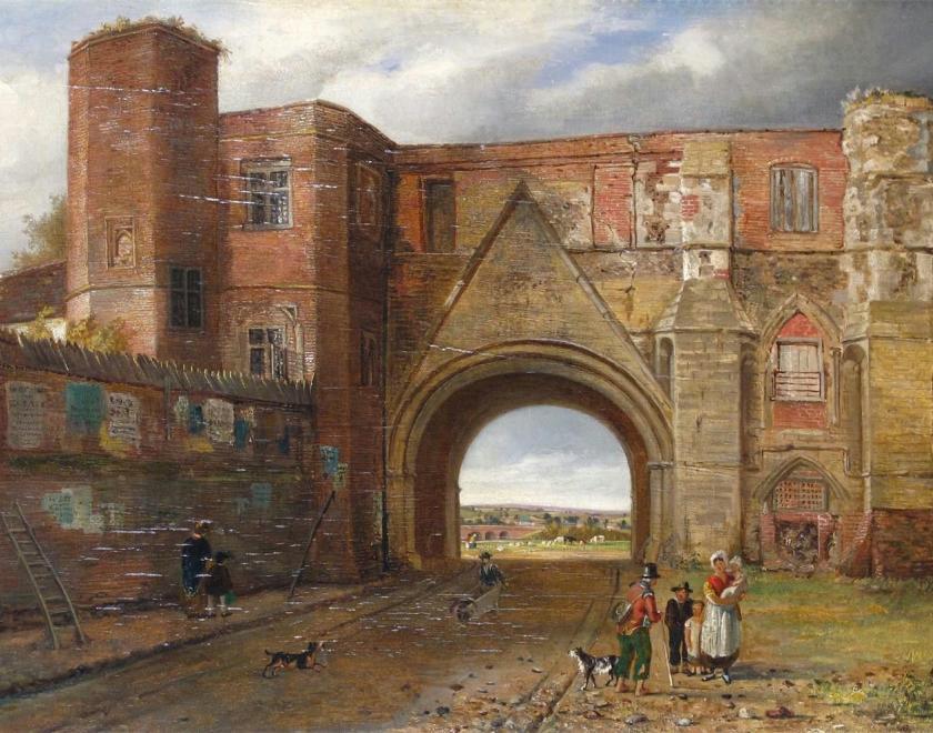 Painting of Reading Abbey gateway