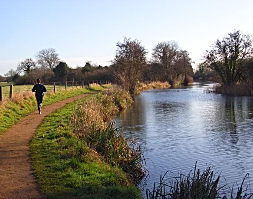The river Kennet at Burghfield