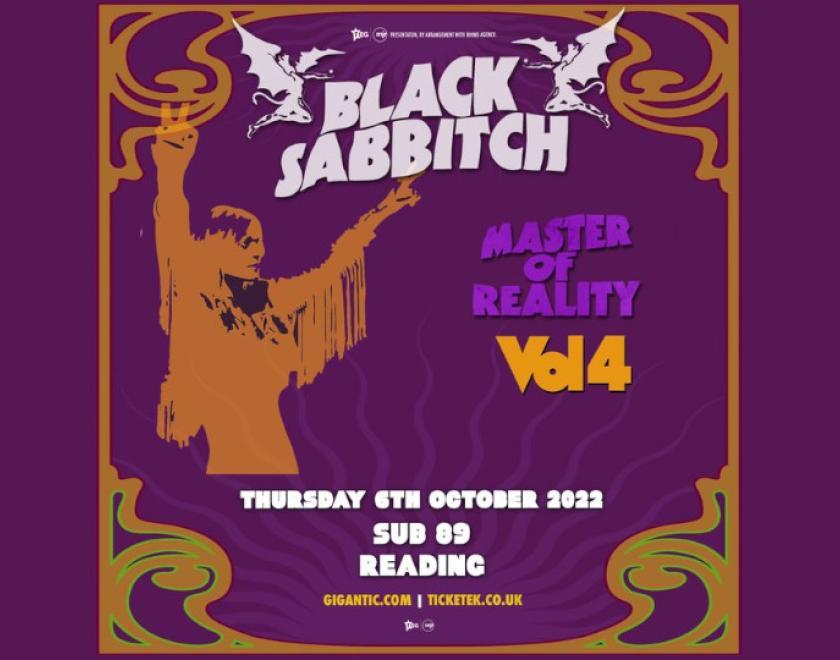Poster for Black Sabbitch at Sub89 in Reading